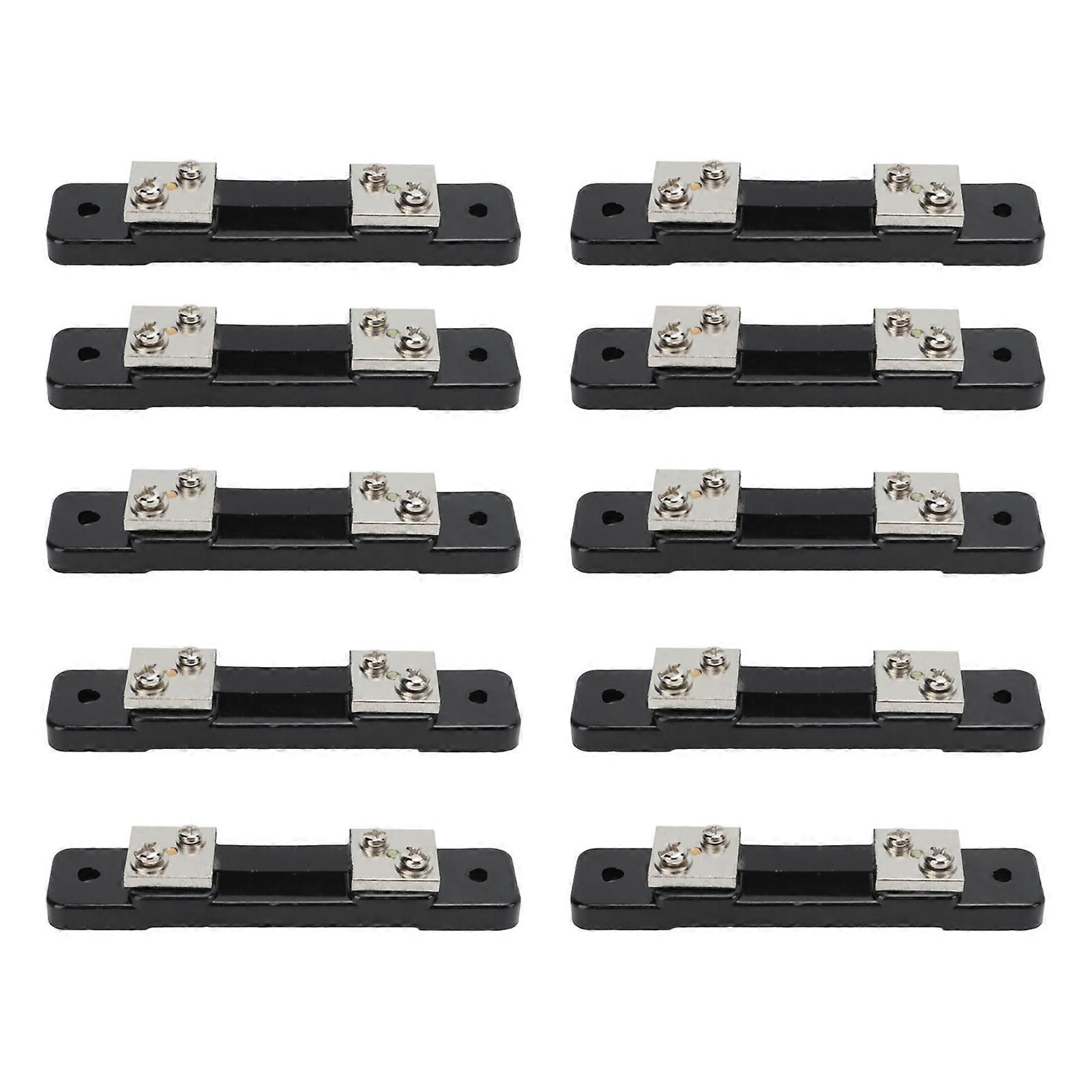 75mV DC Ammeter Shunt Resistor - Durable, Easy Install, Versatile Current Measurement