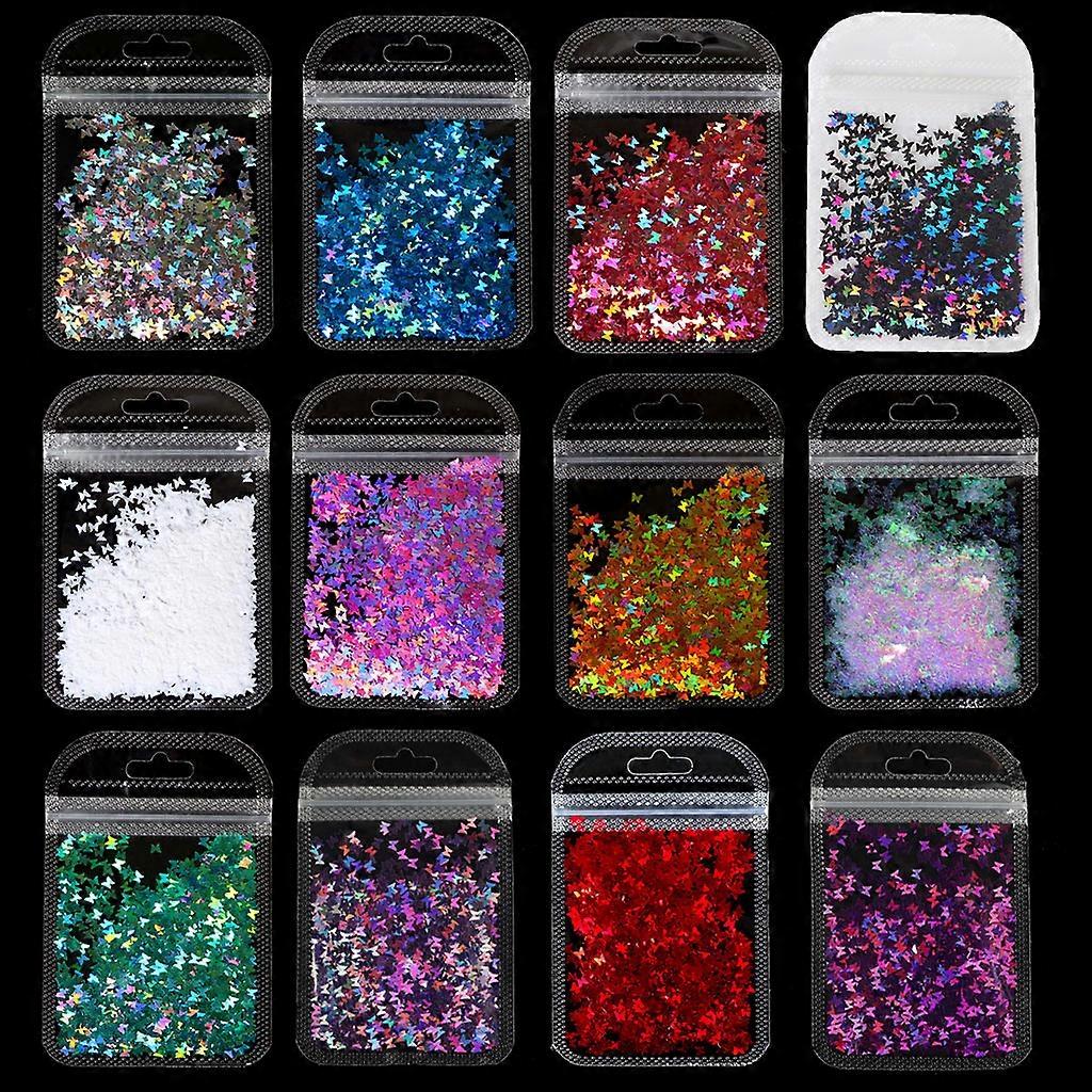 Flakes Shiny Glitter Chunky Links Large Resin Fillers for DIY Jewelry Filler