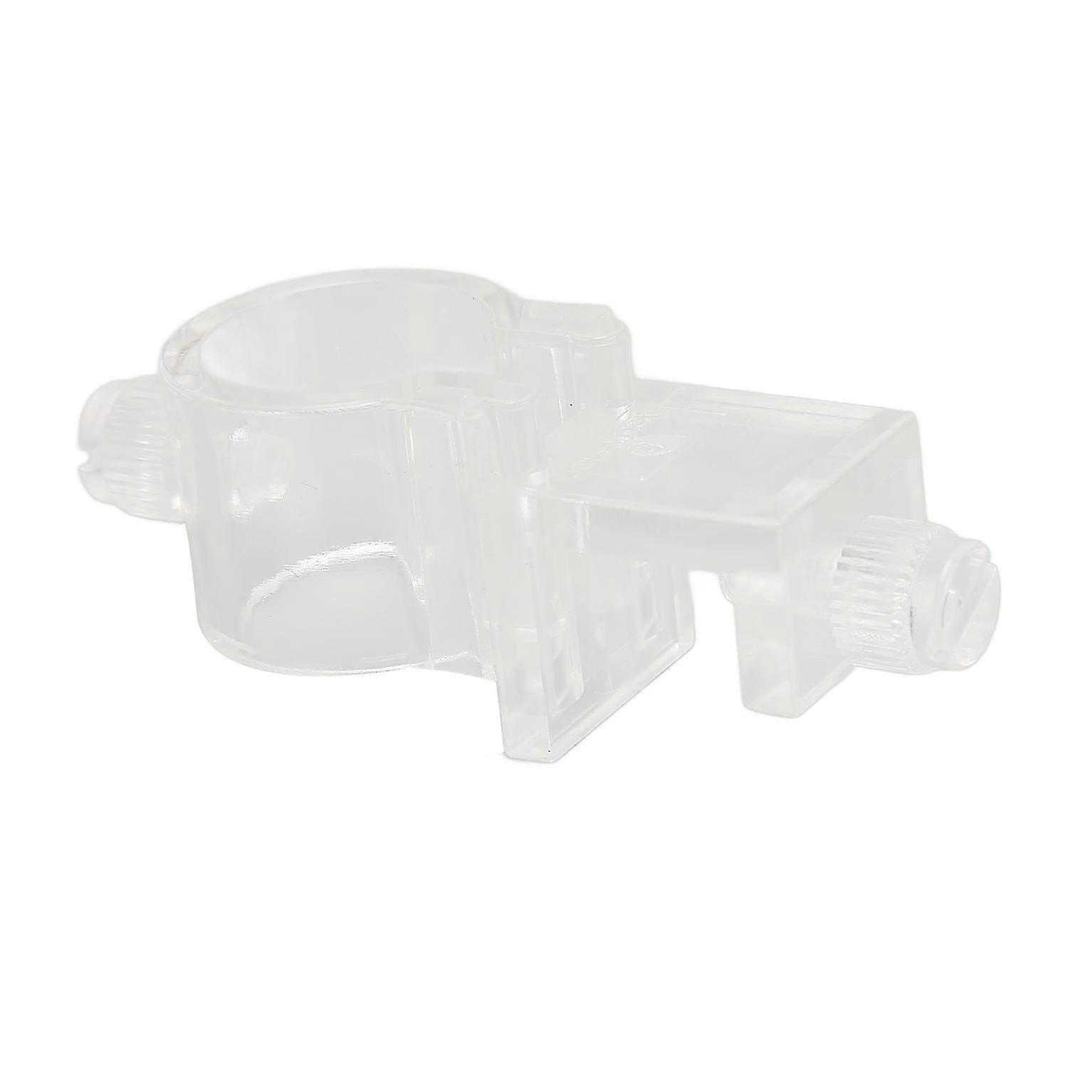 Aquarium Hose Clamp Transparent Split Type Plastic Water Pipe Fixing Clip for Fish Tank M