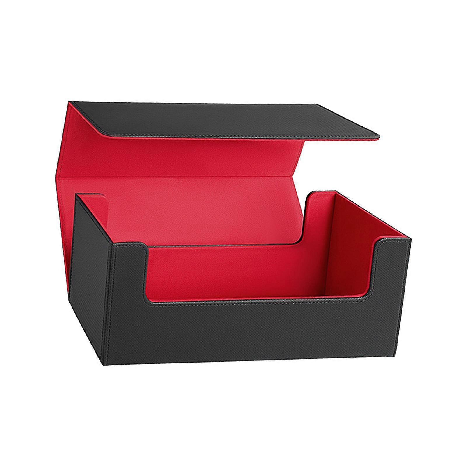 Card Deck Case Multipurpose Game Card Organizer for Gift Party Baseball Card Black and Red