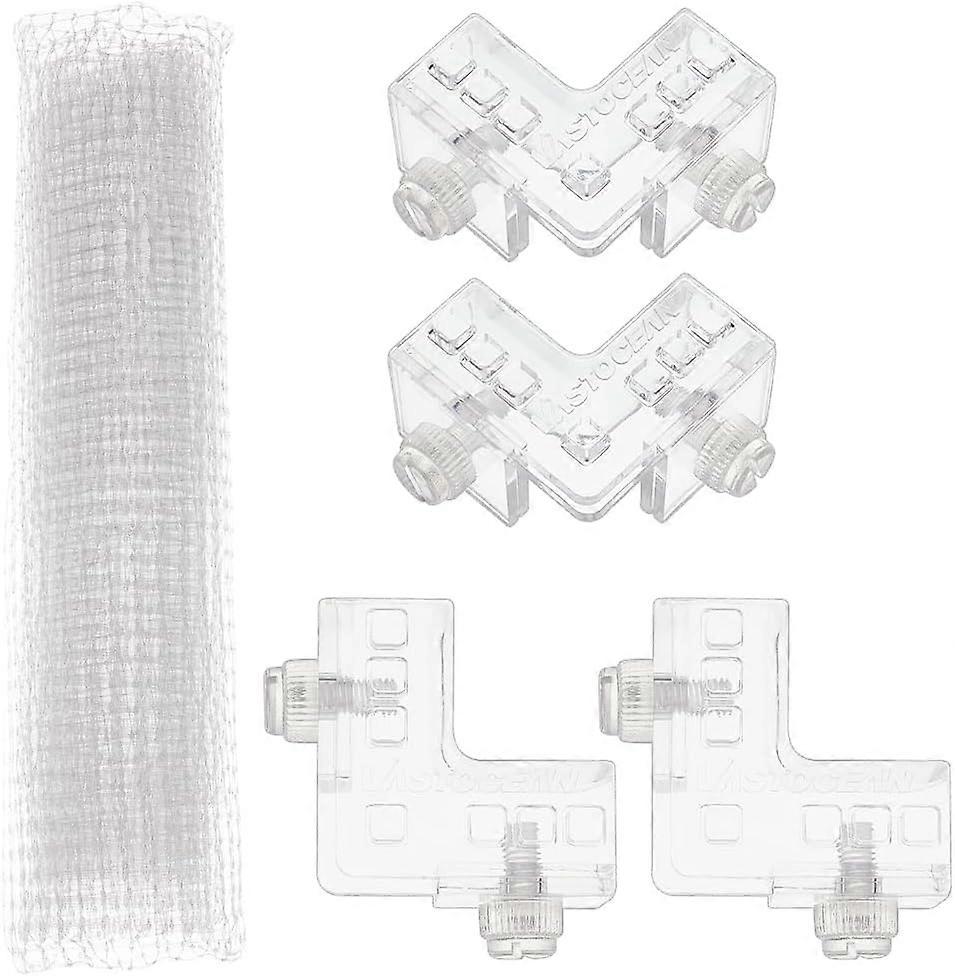 39.4x36.4 Inch Fish Tank Lid Cover Protective Net with Screw Fastener Plastic Mesh Screen Netting for Fish Aquarium Screen Top Cover Fish Tank Mesh Ne