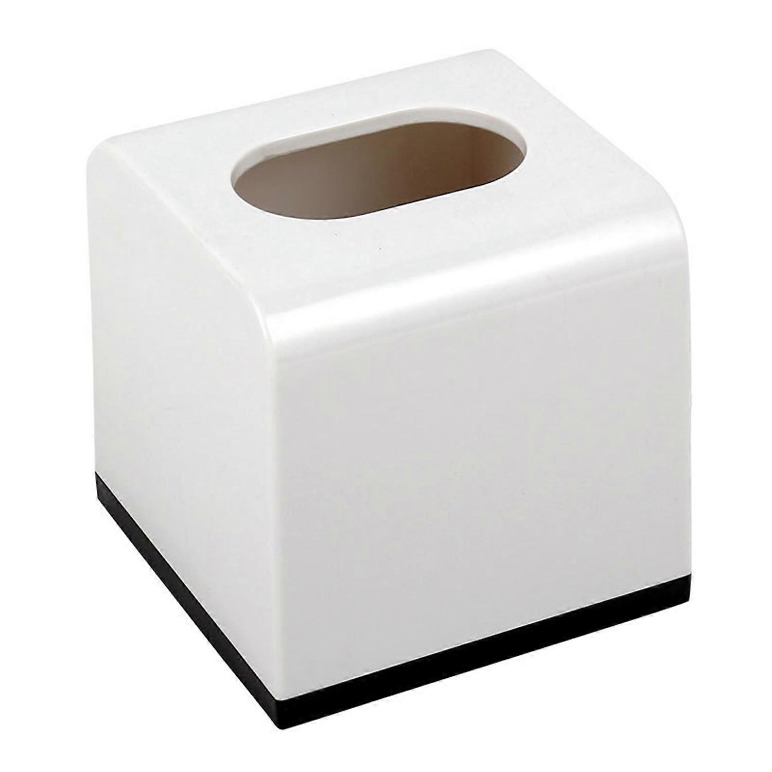 Tissue Box Holder Durable Construction Large Capacity Solid Color Easy to Fill Decorative Cube