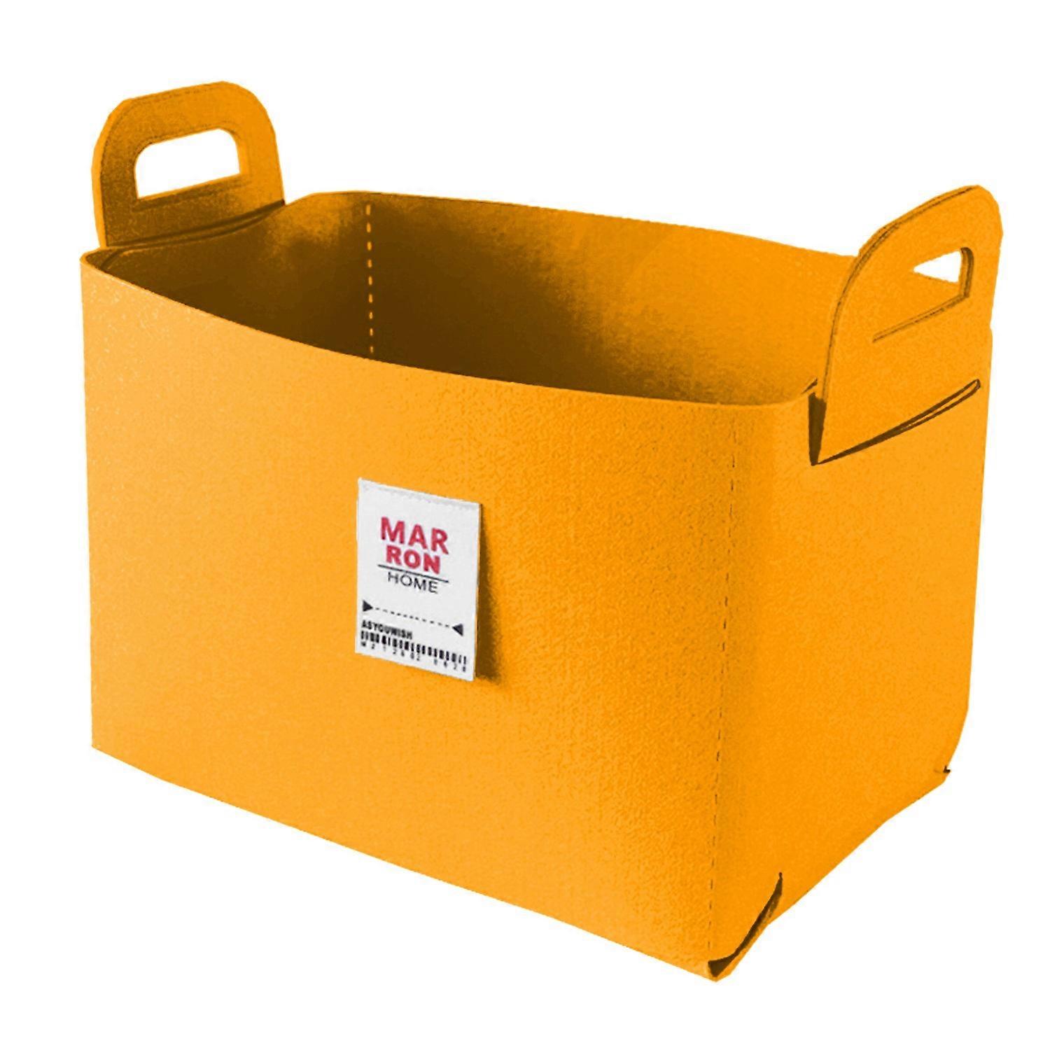 Felt Storage Basket with Handles Foldable Fabric Storage Bin Eco-Friendly Collapsible Organizer Bin