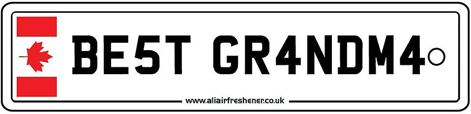 كندا-الجدة ترخيص لوحة السيارة أفضل معطرات الجو