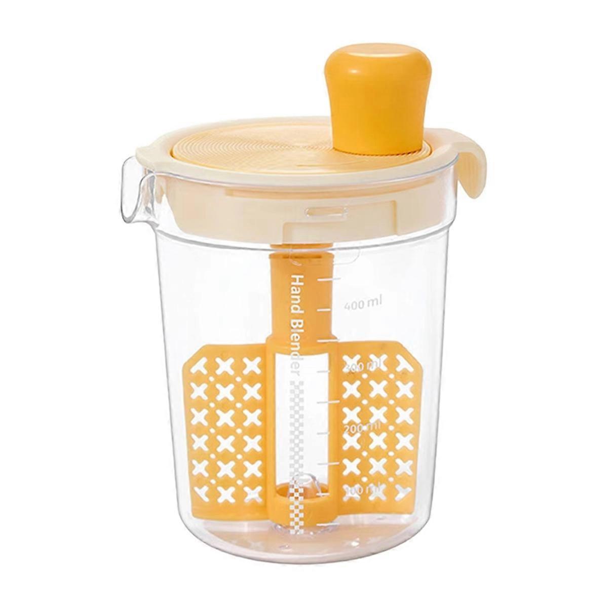 Manual Salad Dressing Mixer with Egg Separator - Multi-Function Kitchen Gadget for Dressings, Sauce