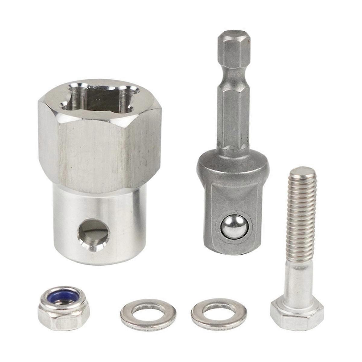 Cordless Drill Adapter Drill Bit Adapter with 1/2 Inch Socket Bit for Trailer Jack Crank Handle