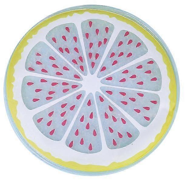 Transparent fruit cooling pad, round gel ice pad, multifunctional cooling pad
