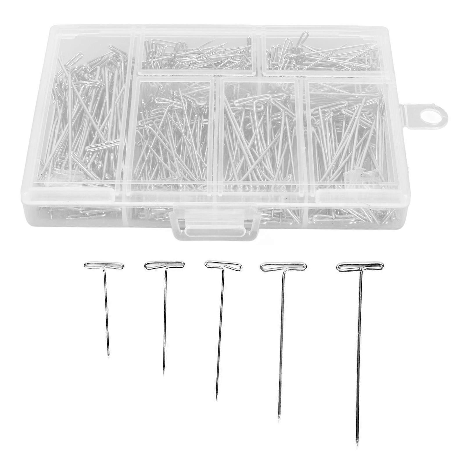 Craft with Confidence: 450pcs Rust Proof Steel T Pins - Long Straight Pins for Sewing