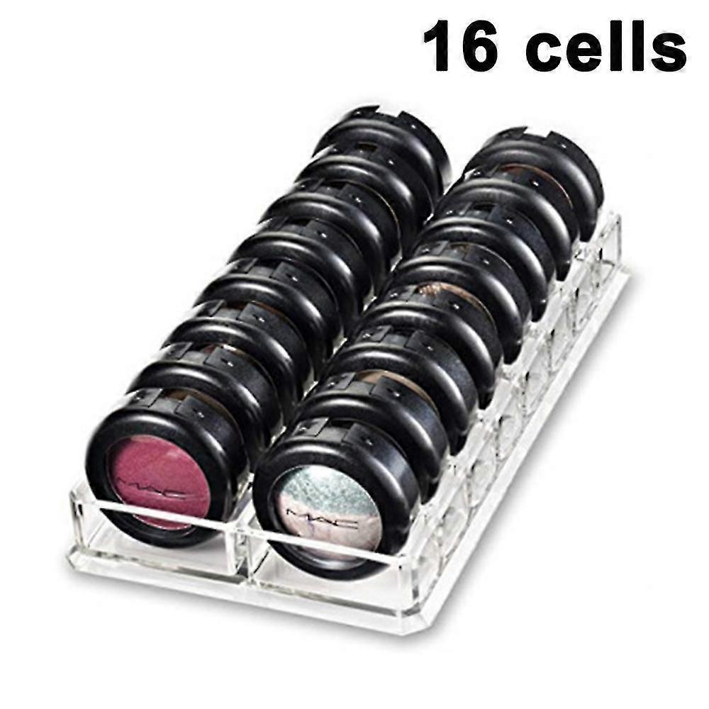 Cosmetic Organiser, Acrylic Eyeshadow Makeup Organiser, Eyeshadow Container Storage Box, Air Cushion Blush Storage Box With 8/16 Grids