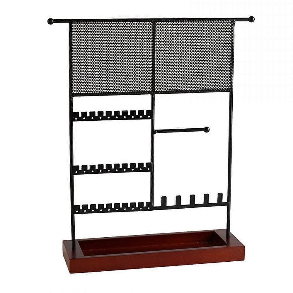 Jewelry Stand Storage Box for Earrings and Necklaces, Elegant Organizer with Multi-Compartment Design, Durable Material