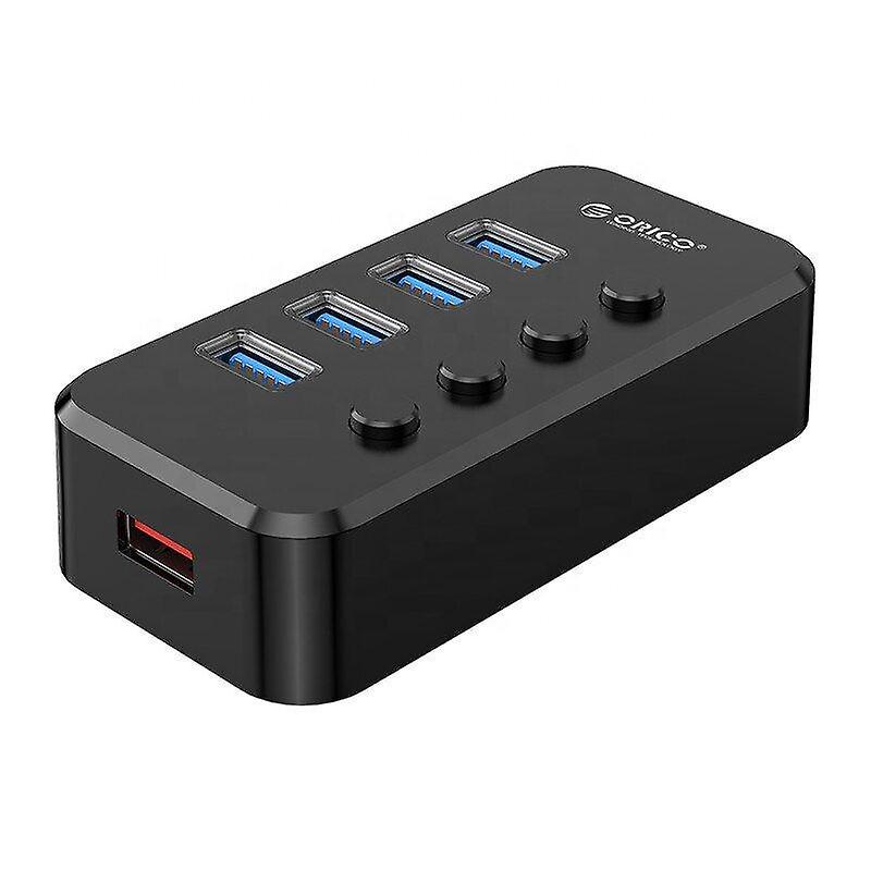 4 In 1 24w Usb3.0 Hub Independent Cc1.2 Protocal Power Supply Independent Switch Hub Computer One For Four Extension Cord Splitter