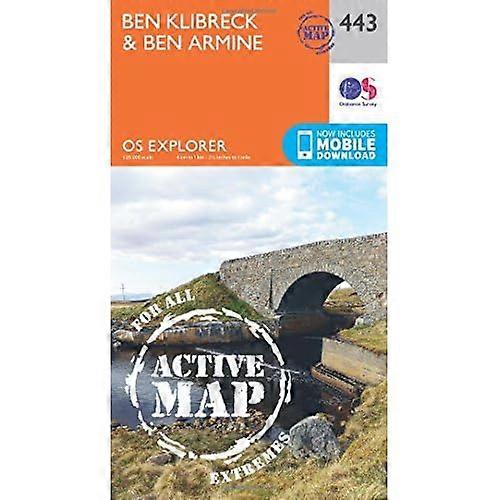 OS Explorer Map Active (443) Ben Kilbreck and Ben Armine (OS Explorer Active Map)