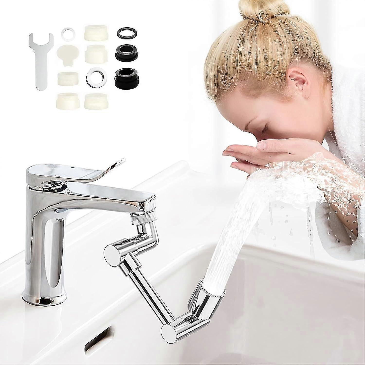 1440 Faucet Extender - Swivel Faucet Extender for Kitchen Bathroom Sink, 2 Modes, 360 Angle Rotatable Multi-Function