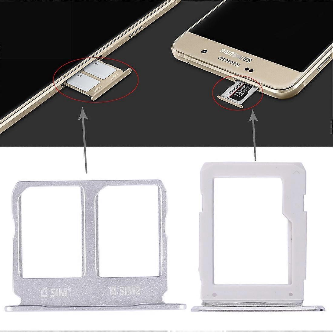 For Galaxy A9100 / A9 2 SIM Card Tray + Micro SD Card Tray
