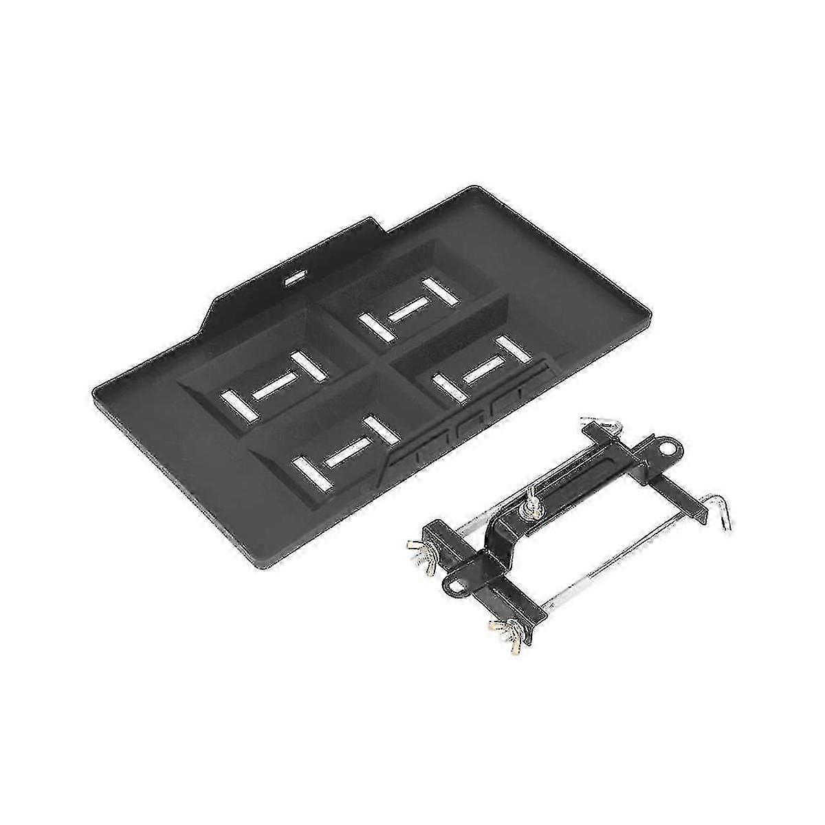 Car Battery Hold Down Tray Bracket Kit Height Adjustable Black Sturdy Steady Universal Battery Tray