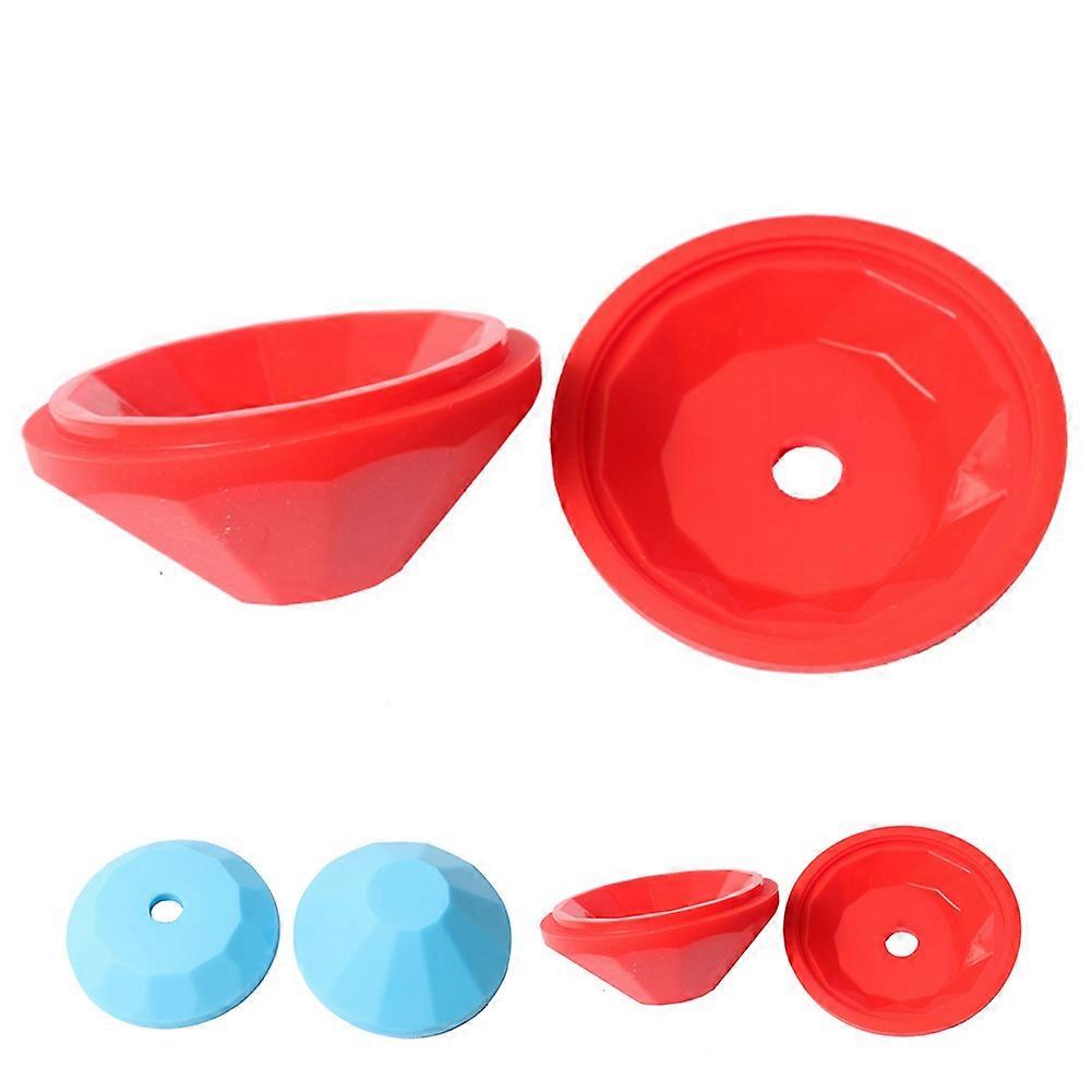 Silicone Cake Mold 3D Diamond Pattern, 5.9x3cm, Red/Blue