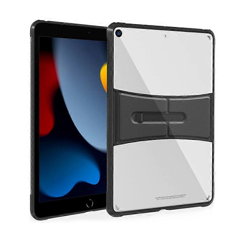 Para iPad 10,2 polegadas 2021 / 2019 PC + TPU Suporte Transparente Tablet Case
