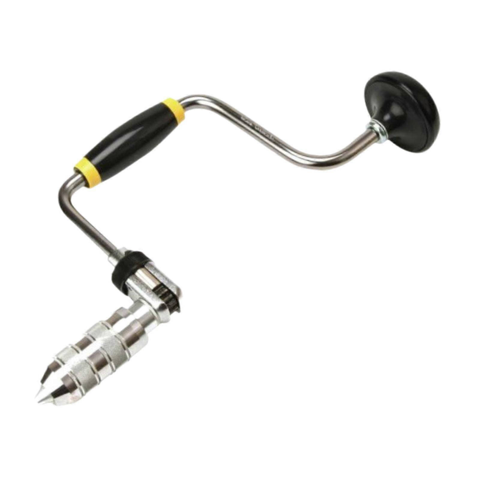 Carpenters Bit Brace Swing Bit Clip Manual Punching Tool Woodworking 4 Jaw Chuck