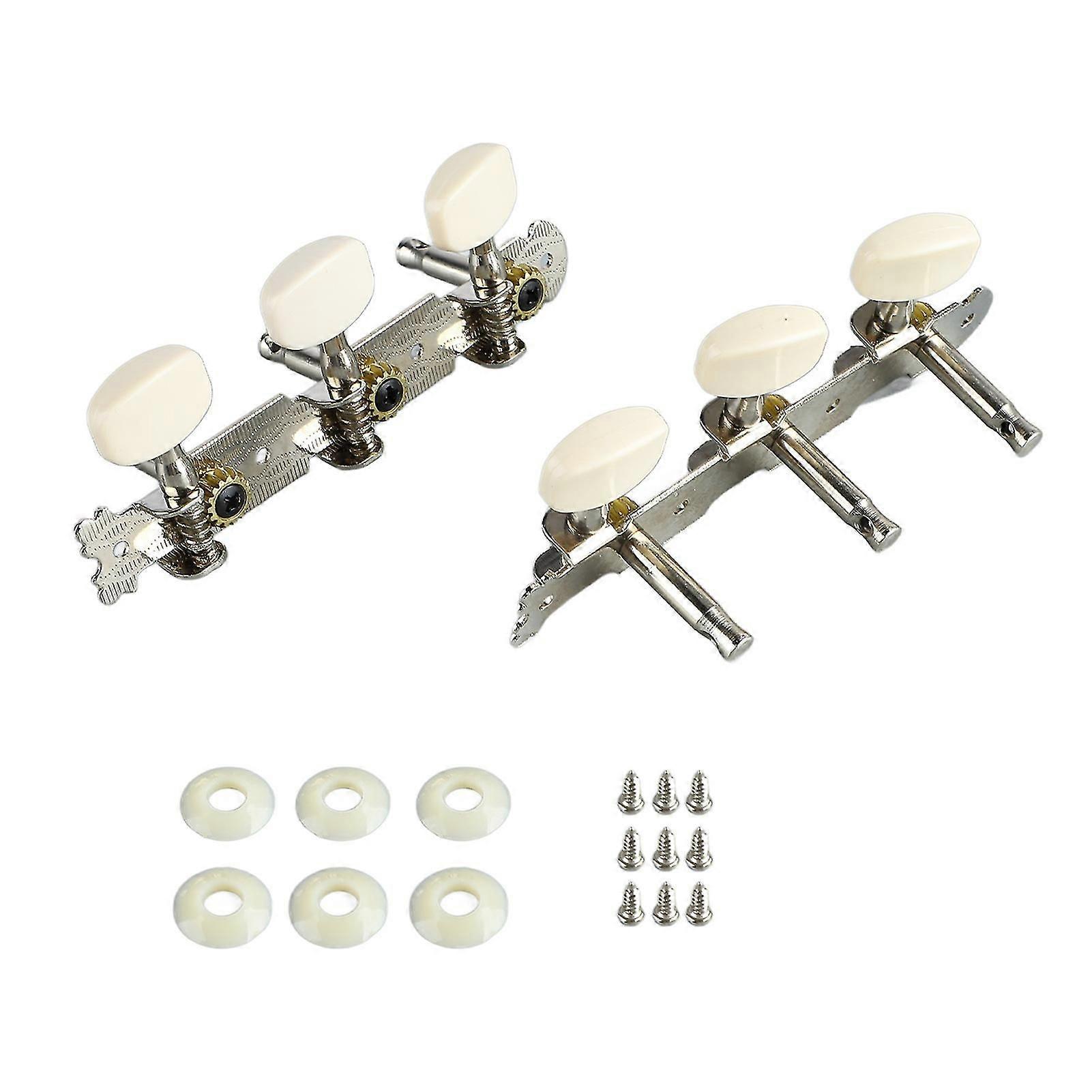 2024 2Pcs Guitar String Tuning Pegs Keys Triple Classical Acoustic Machine Head Tuners Accessories