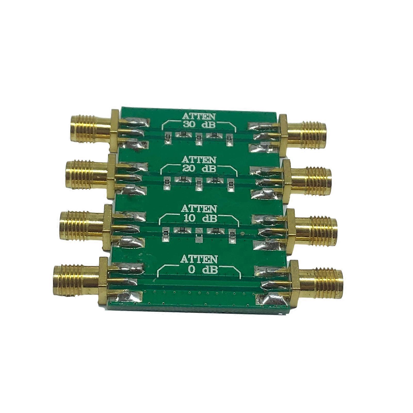 DC4.0GHz 200mW Radio Frequency Fixed Attenuator SMA Double Female Heads 0dB 10dB 20dB 30dB Connnector Electrical Accessories