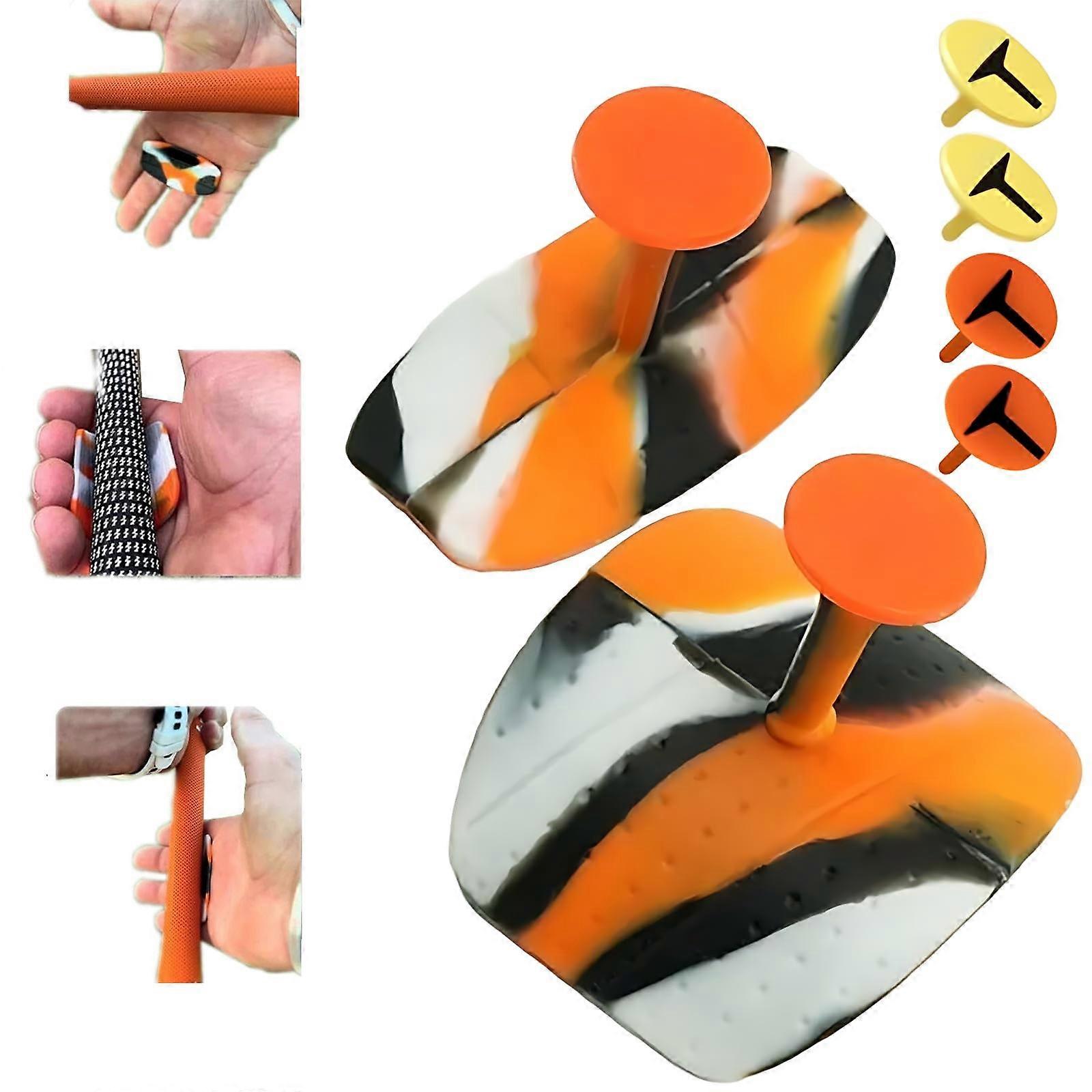 Anti-Slip Golf Club Grip Enhancer - Anti-Friction Pad T-Magic Clinging Pad for Improved Swing & Performance, Gold Training Aid