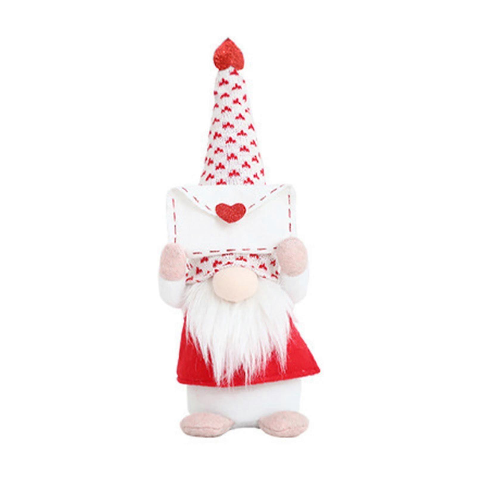 Cute Faceless Plush Dolls Ornament for Valentine's Day Personalize Lightweight Decoration for Lovers Couple