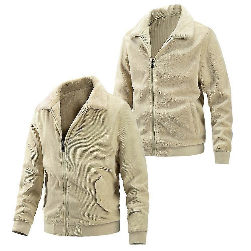 Mens Fleece Reversible Usefulness Baseball Jacket