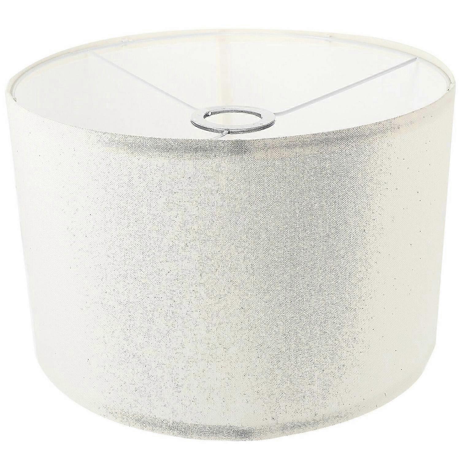 Natural Linen Lamp Shade Drum Lampshade Replacement For Table Lamp Floor Light (suitable For E27 Bul