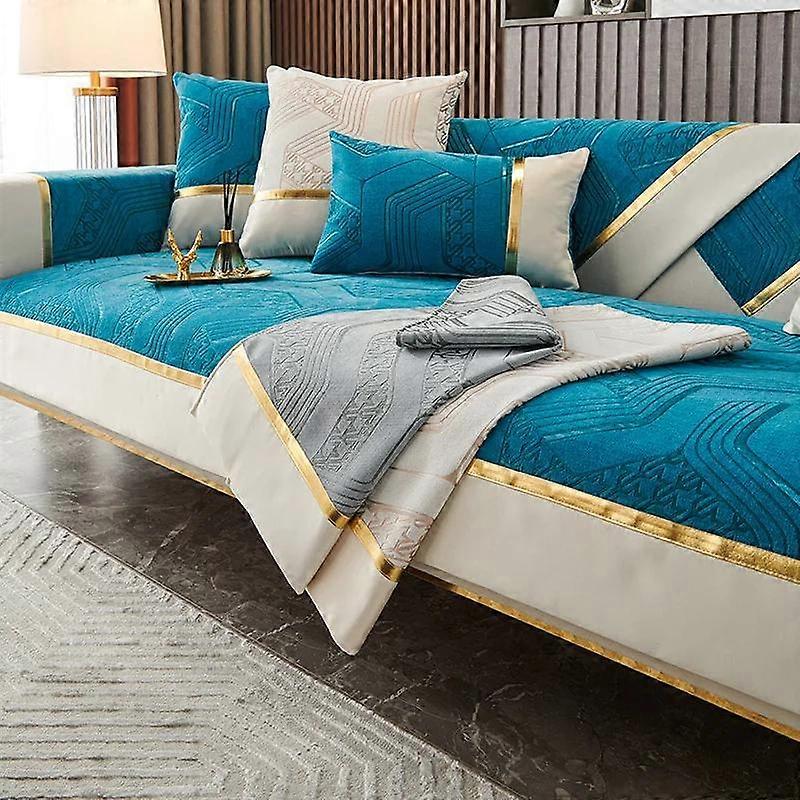Upscale Slip Sofa Protector Slipcovers Couch Towel Blanket for Living Room Chaise Lounge Sofa Cover Pet Kid Sofa Mat Removable