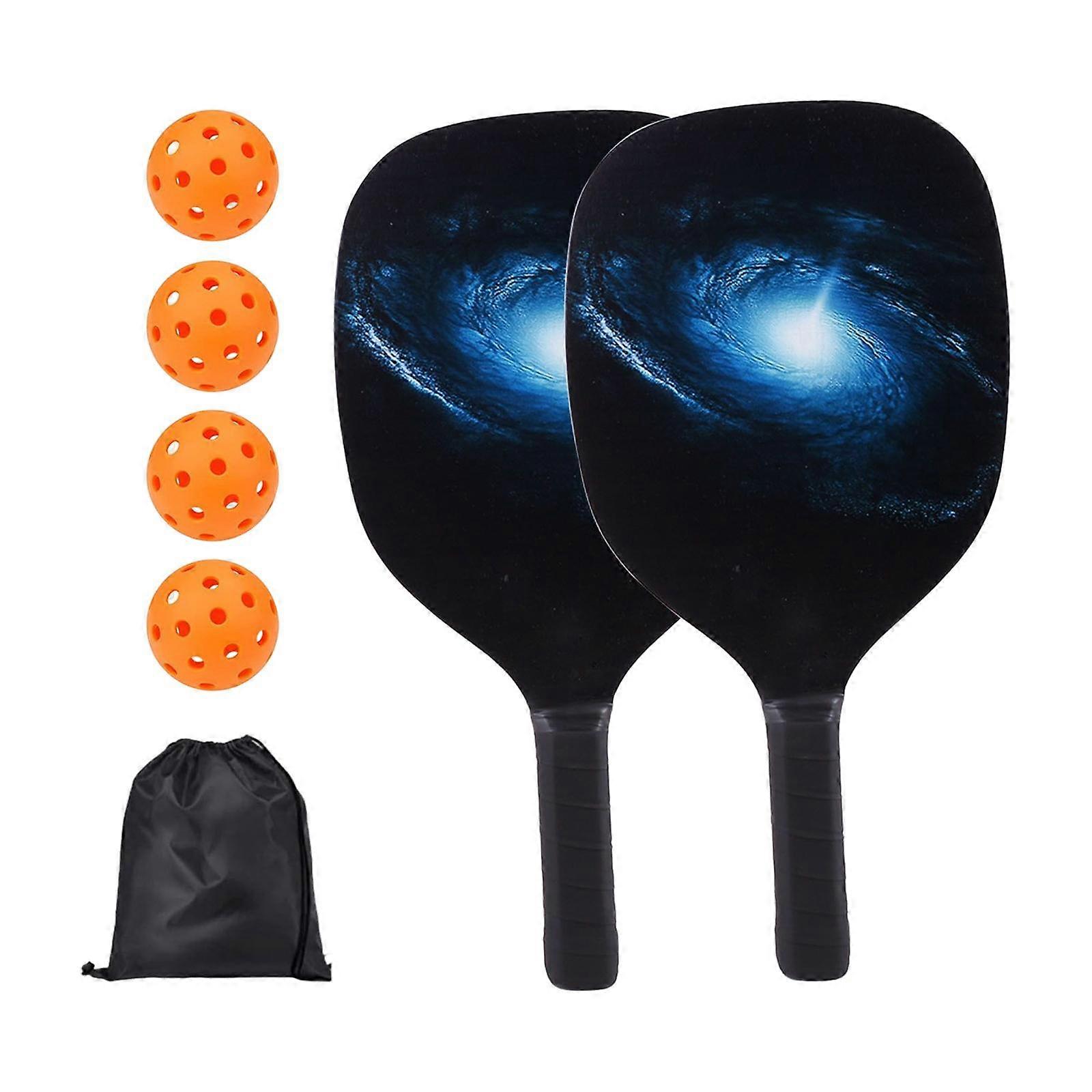 Pickleball Racket Set Wood with 2 Pickleball Racquets for Beginners Portable