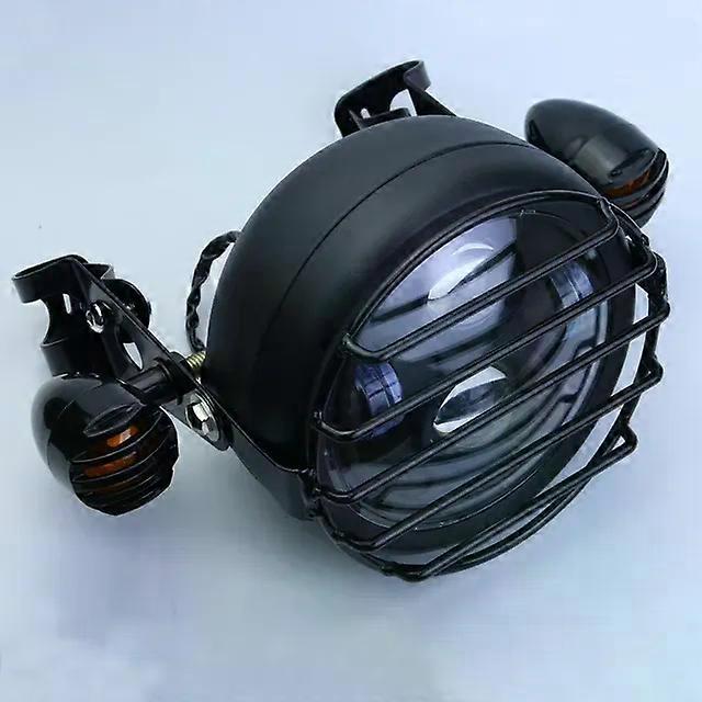 6.5" Motorcycle Led Headlight Universal Round Head Light compatible for Sportster Cafe Racer Chopper Bobber Suzuki