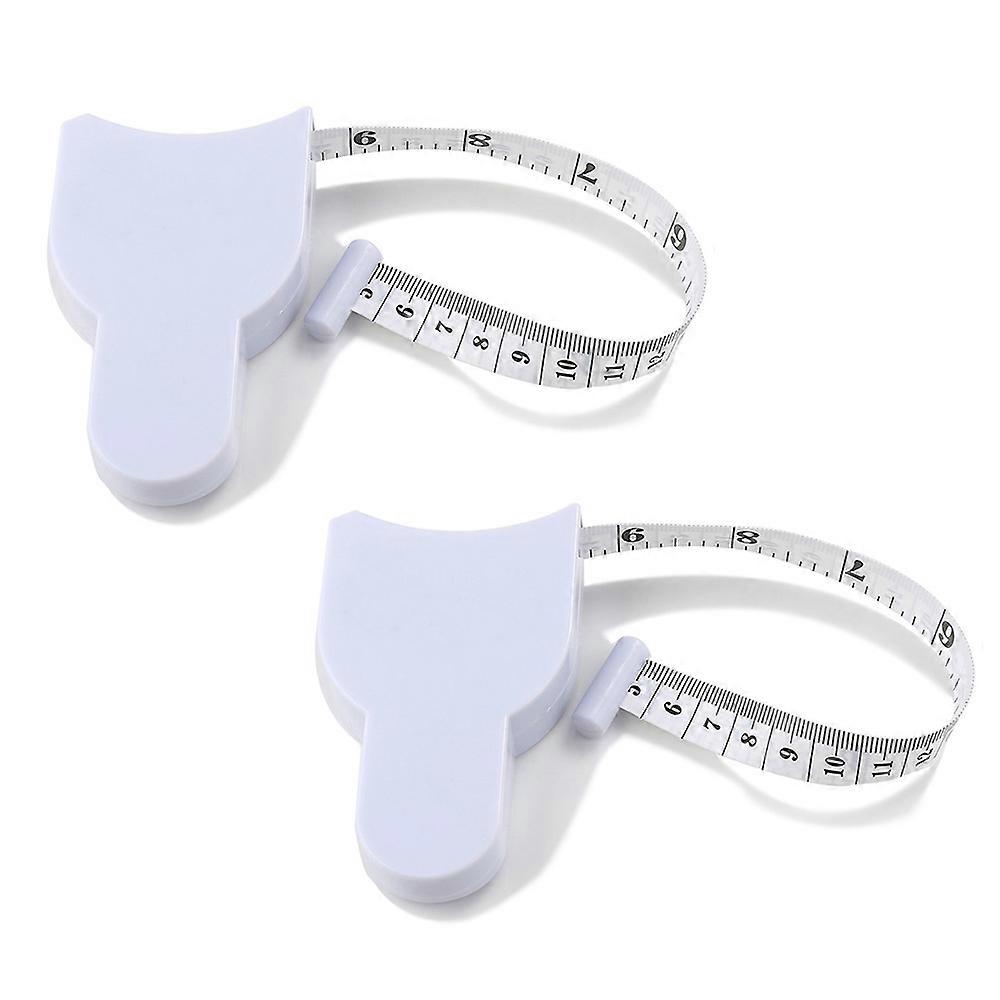 2Pack Body Measure Tape 60inch (150cm), Lock Pin and Push-Button Retract, Ergnomic and Portable Design