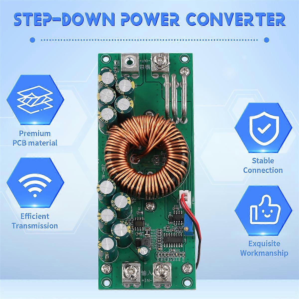 DC-DC1500W DC Adjustable Step-Down Module 90V to 60V 48V 12V