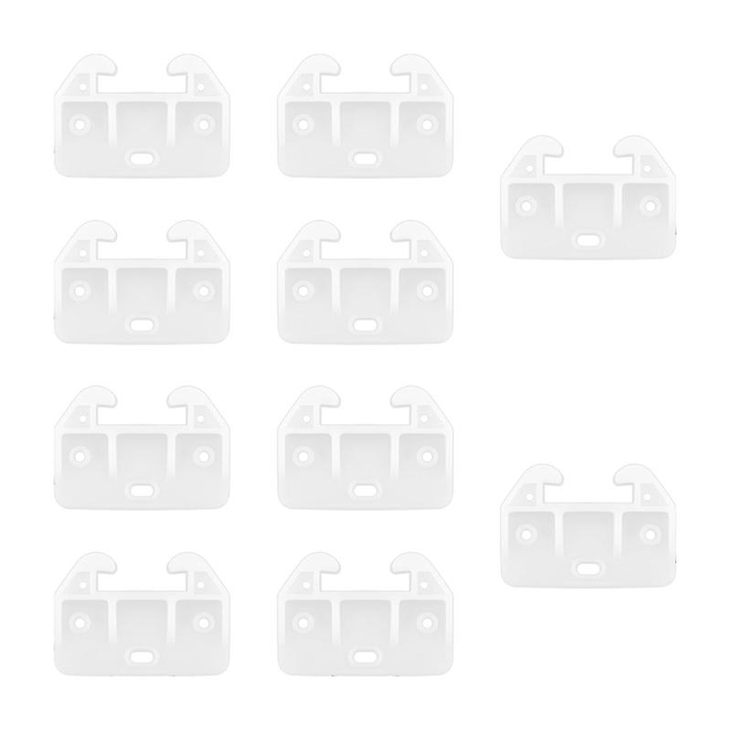 20Pcs Drawer Track Guides Plastic Drawer Guides Drawer Slides Replacement Furniture Parts for Dresse