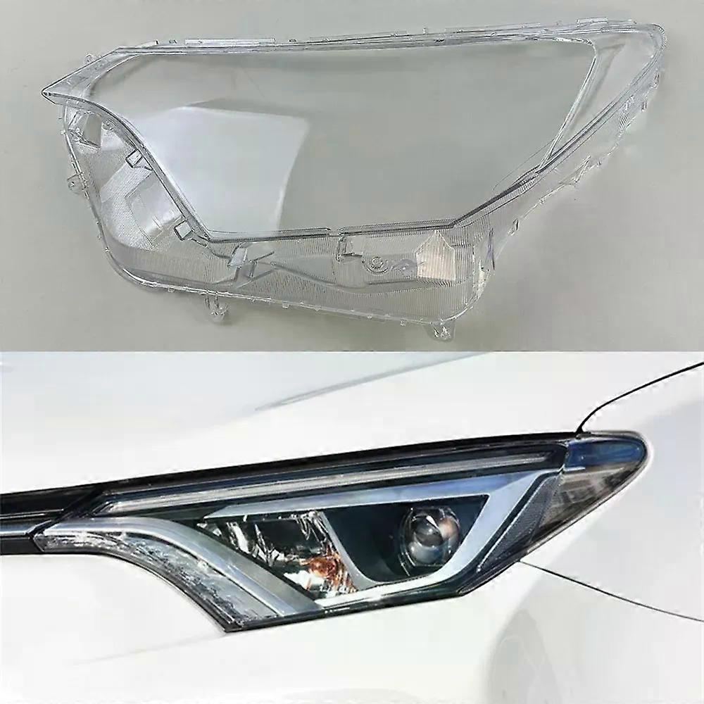 For Toyota Rav4 2016 2017 2019 Front Headlamps Cover Transparent Lampshade Shell Lens Plexiglass Replace Original Lampshade