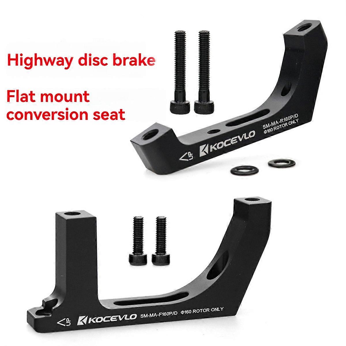Flat-Mount to Post-Mount Caliper Adapter Rotor Road 160 Rear
