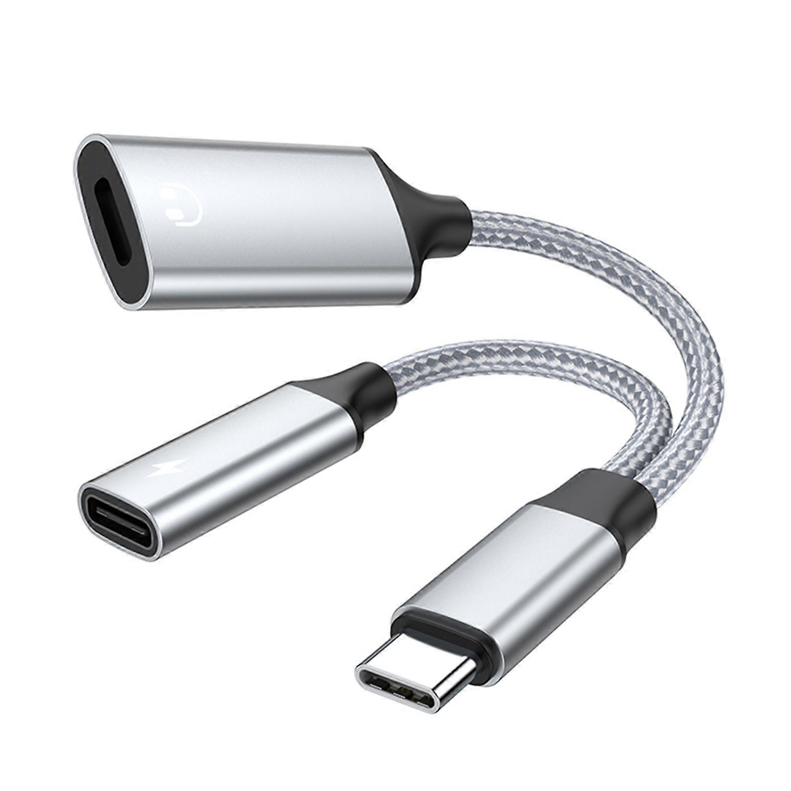 Type C to 8Pin iOS Earphone Call Adapter USB C to iOS Headphone Audio Converter