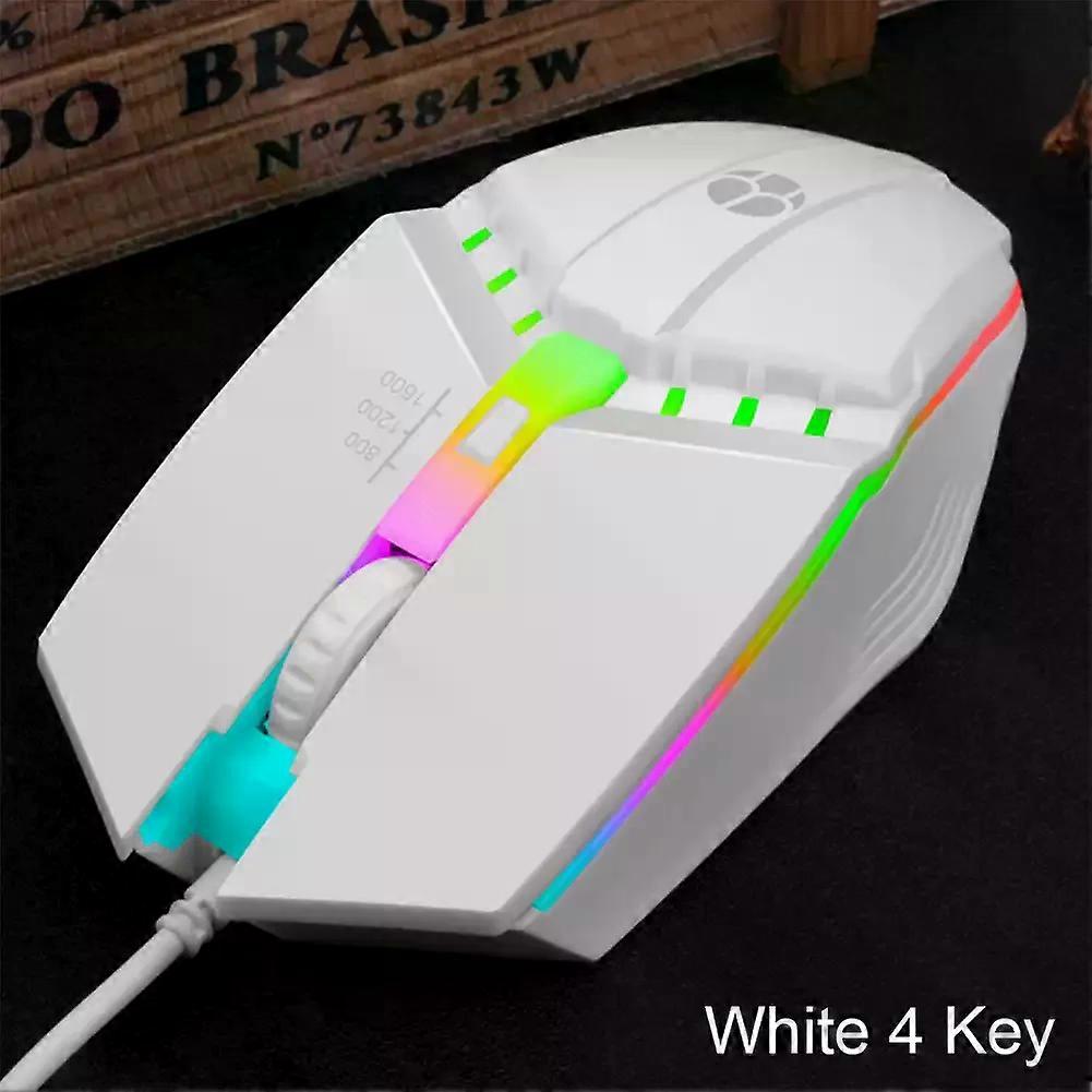 1600Dpi USB Wired Gaming Mouse LED Colorful Glowing Ergonomic Mechanical Coumpter Mouse 4 Button Office Gamer Mice For PC Laptop