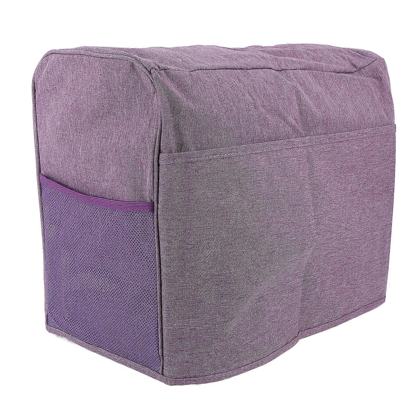 Sewing Machine Dust Cover 3 Layer Foldable Polyester Sewing Machine Protective Cover for Most Standard Sewing Machine Violet