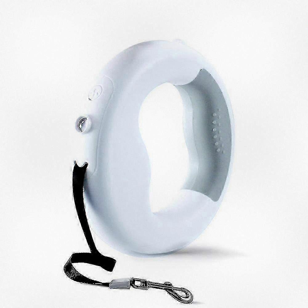 LED Retractable Dog Leash with Colorful Rope Design - Medium Size