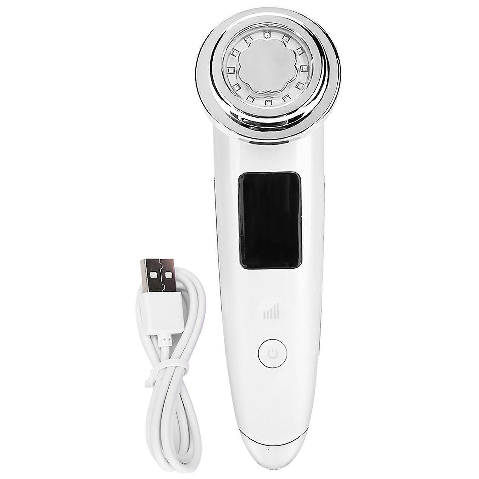 Photon Light Therapy Device, Vibration Face Lifting and Firming Device, White