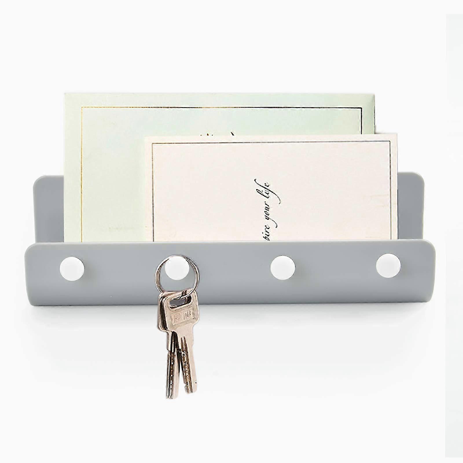 Adhesive Wall Mount Key Hooks Holder Shelf