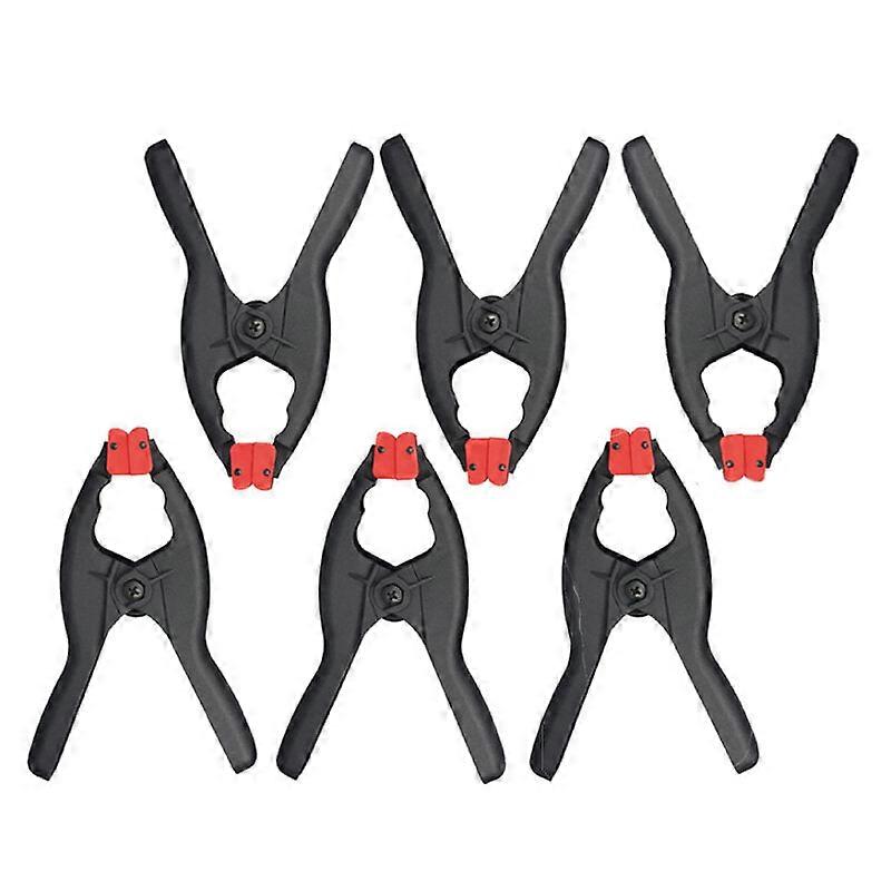 Adjustable Plastic Spring A-clamp Set (6 Pcs) - Versatile, Lightweight, High Elasticity For Woodworking & Diy Projects