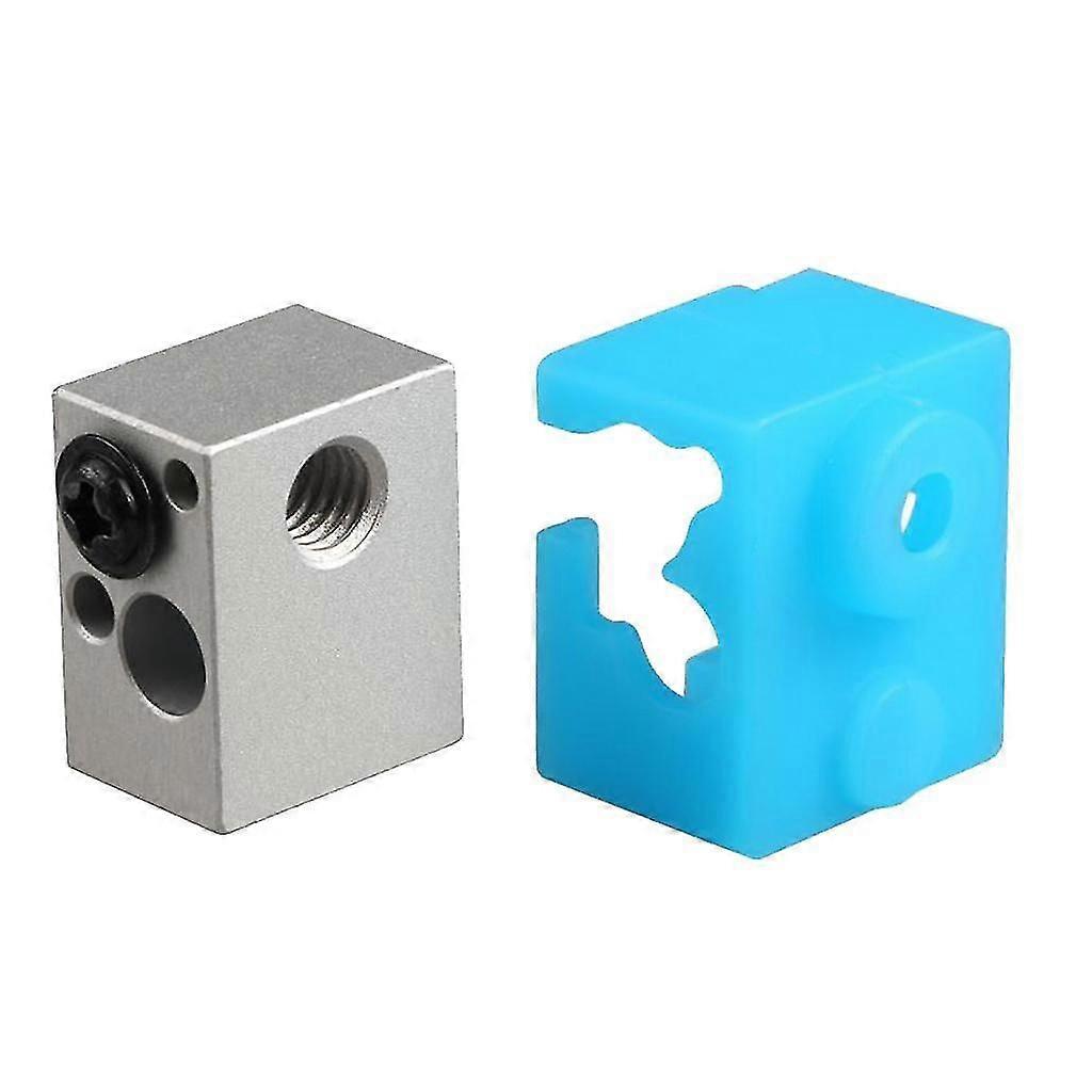 3D Printer Part XCR-NV6 Heating Block with Silicone Sock 0.4mm Nozzle