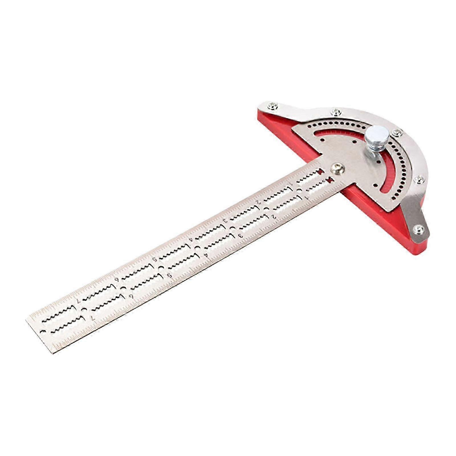 T-Type Woodworking Edge Ruler High Accuracy Stainless Steel Angle Gauge Measuring Tool for Woodworking Projects