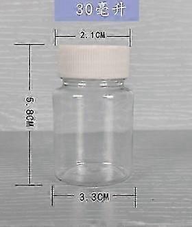10 Pcs Plastic Pill Bottles Small Transparent Pill Containers Empty Tablet Bottles Cases