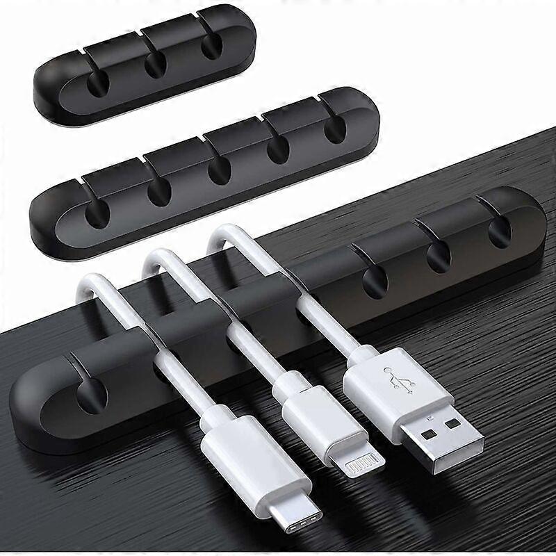 Cable Holder Cable Clips Cable Management, 3-Pack Cable Clips Cable Management Cable Organizer Multipurpose Cable Management Silicone Set for Computer