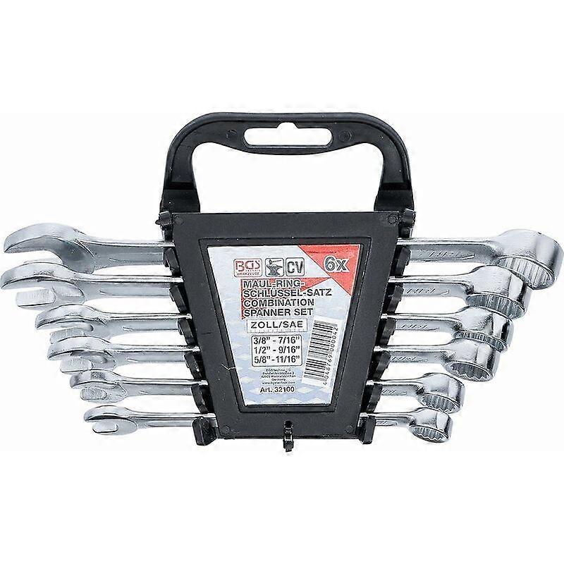 32100 - Combination spanner set - inch - 3/8" - 11/16" - 6 piecesHANBING