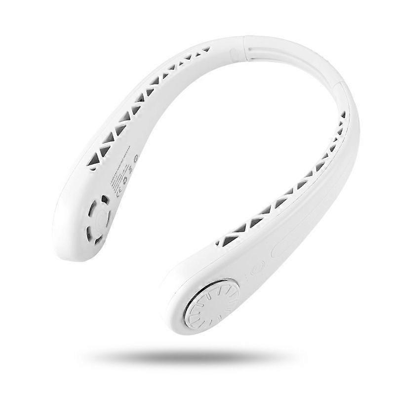 Lightweight Hands-Free Bladeless Neck Fan, White