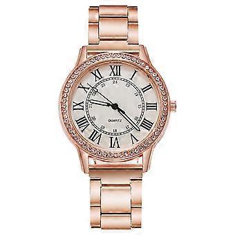 Steel Strap  Simple Casual Women's Watch Retro Roman Rhinestone Luminous Quartz Watch Luxury Wrist Watches for Women Wholesale